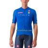 Fietskleding (Fietsshirt + Korte Koersbroek) 2023 Italië Nationaal Team - Blauw